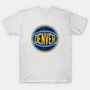 Denver Retro Ball - White T-Shirt